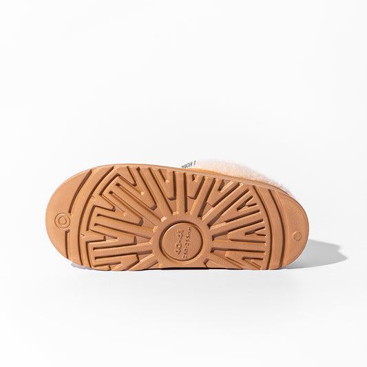 Winter Slipper With High Sole and Plush Lining